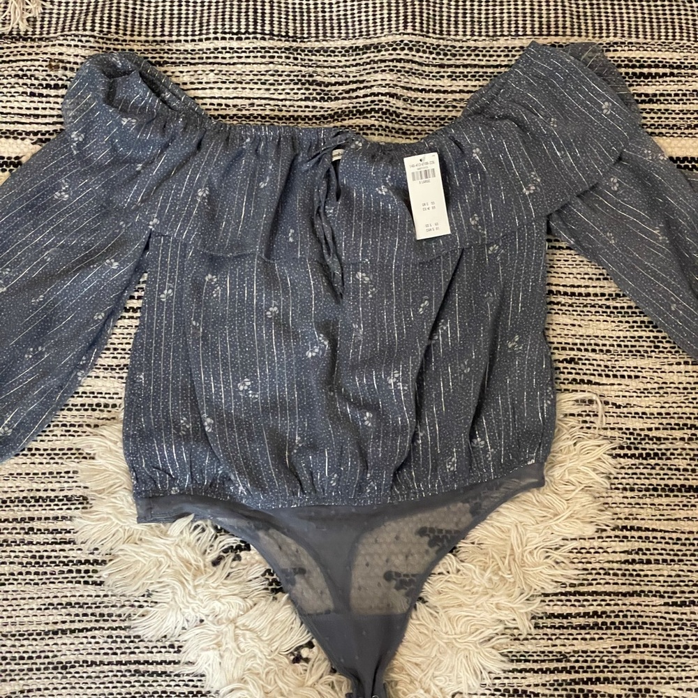 NWT off shoulder Abercrombie&Fitch thong bodysuit.